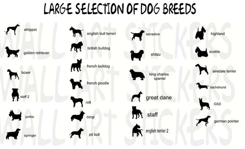 dog id tags with breed design