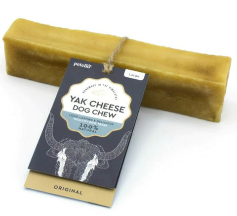 Yak cheese dog treats natural chews size large 115g