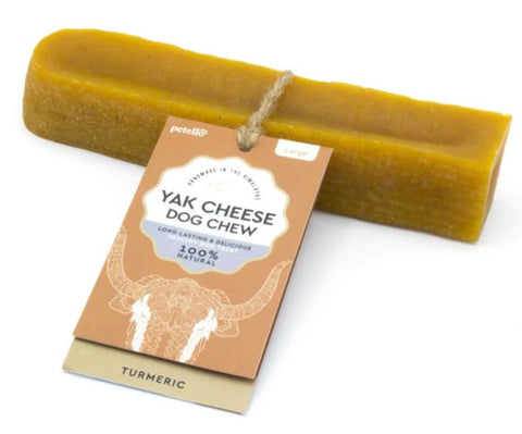 Petello Yak Cheese with Turmeric Dog Chews size large 115g