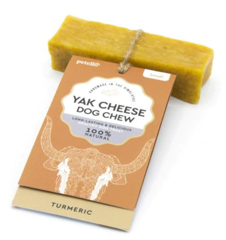 Petello Yak Cheese with Turmeric Dog Chews size small 35g